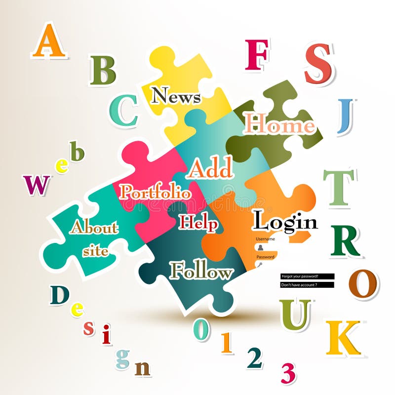 Web vector page design royalty free illustration