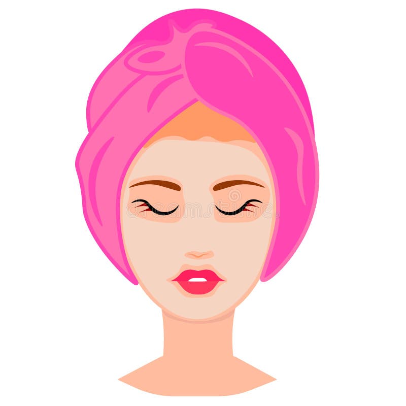 Web Vectorillustratie van vrouw met gezichtsmasker vector illustratie Web Vectorillustratie van vrouw met gezichtsmasker vector illustratie