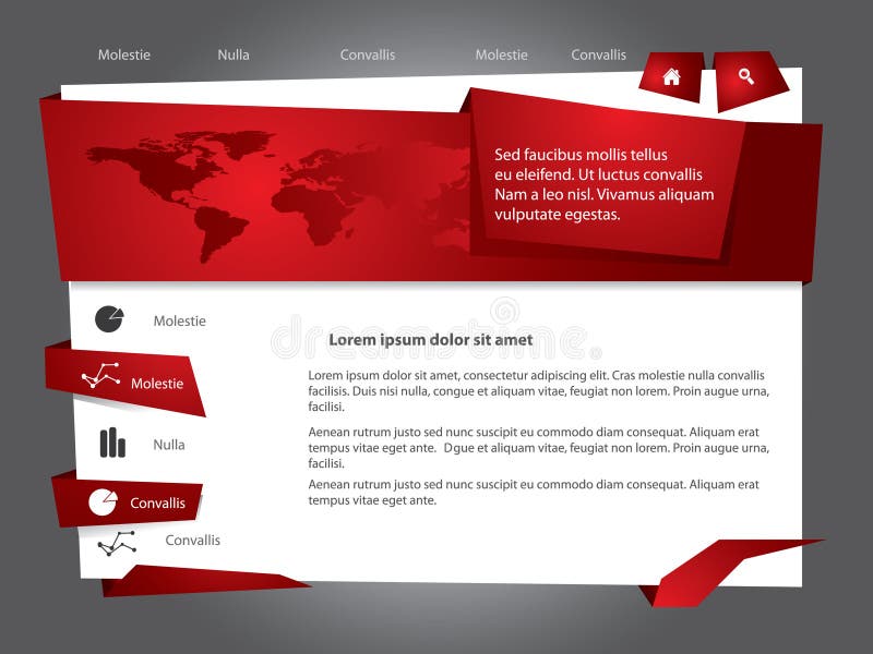 Webdesign template vector illustration