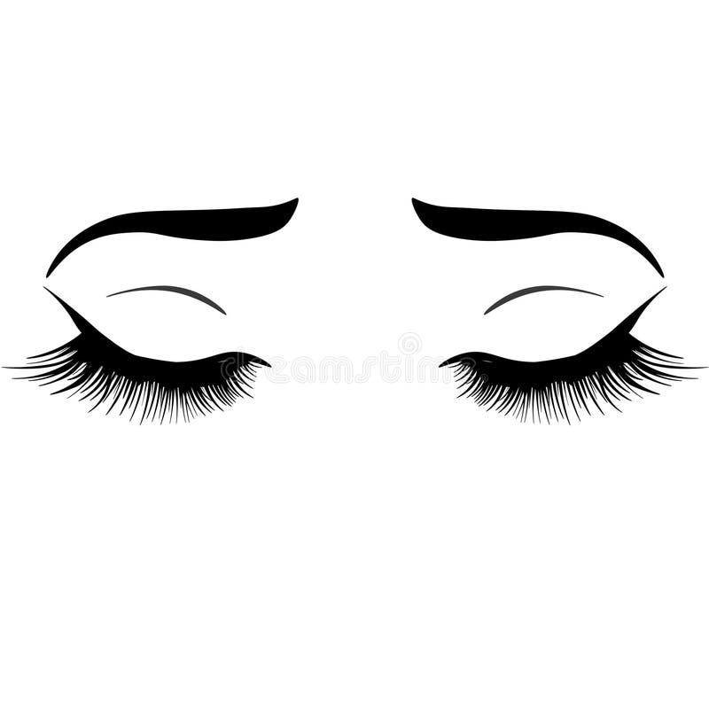 Webillustratie met de ogen, de wenkbrauwen en de wimpers van de vrouw De make-up ziet eruit Tatoegering Design royalty-vrije illustratie Webillustratie met de ogen, de wenkbrauwen en de wimpers van de vrouw De make-up ziet eruit Tatoegering Design royalty-vrije illustratie