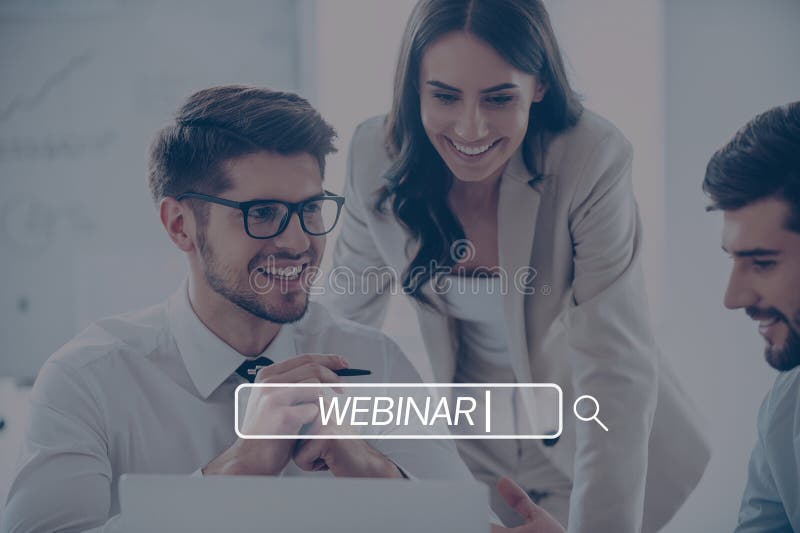  webinar begrepp arkivbild