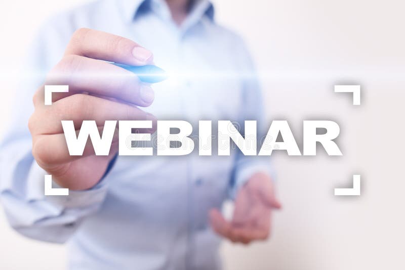 Webinar. E-Learning, Online Education Concept. Personal Development