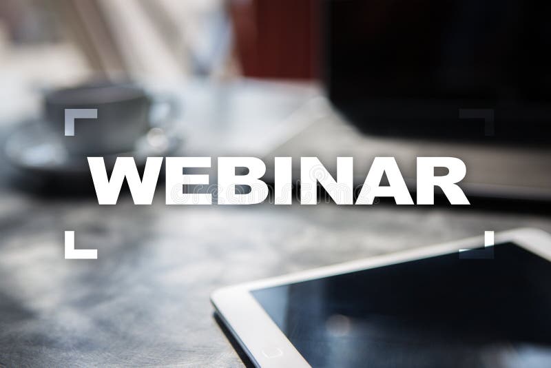 Webinar. E-Learning, Online Education Concept. Personal Development