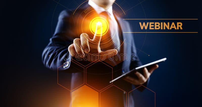 Webinar E-learning Online Seminar Education Business concept. stock photo Webinar E-learning Online Seminar Education Business concept. stock photo