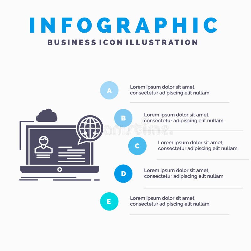webinar, forum, online, seminarie, het Malplaatje van websiteinfographics voor Website en Presentatie GLyph Grijs pictogram met B stock illustratie webinar, forum, online, seminarie, het Malplaatje van websiteinfographics voor Website en Presentatie GLyph Grijs pictogram met B stock illustratie