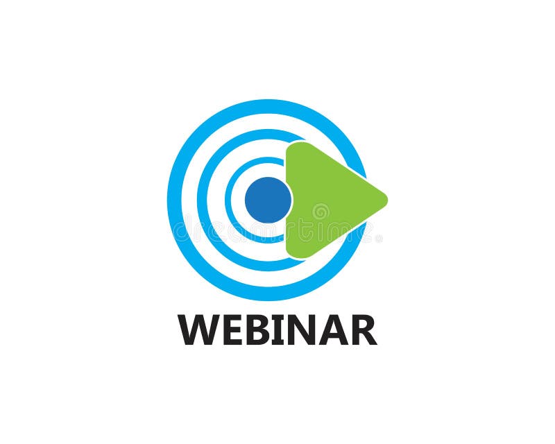 Webinar Icon Logo Design Template Stock Illustration - Illustration of