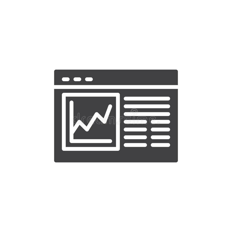 Website analysis vector icon vector illustration Website analysis vector icon vector illustration