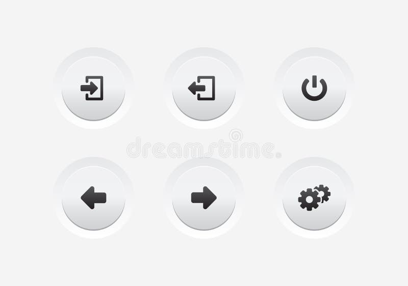Website & App UI Buttons Vector