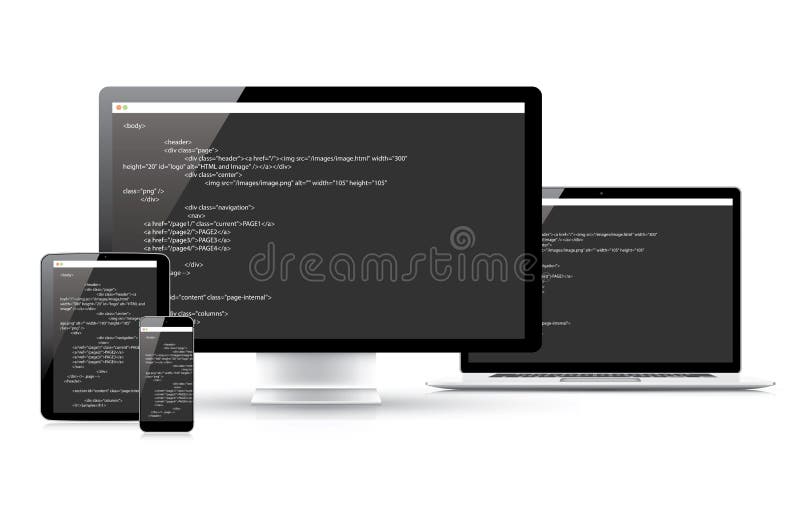 Website coding development vector concept in elect vector illustration Website coding development vector concept in elect vector illustration