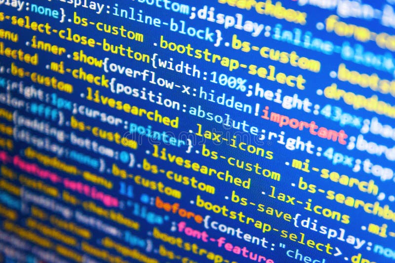 Website design. Big data and Internet of things trend. Abstract background. Coding text hacker concept stock images, royalty-free photos and pictures