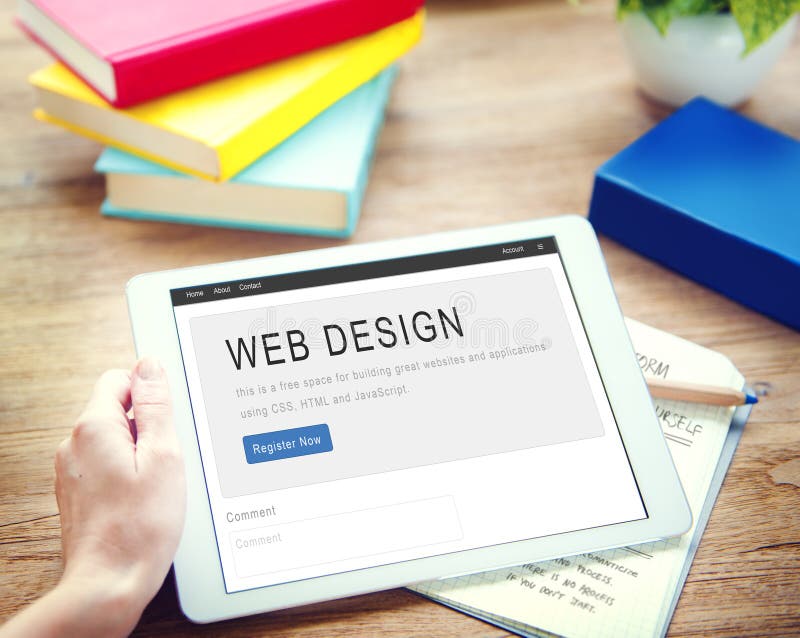 Website Design Homepage Layout Creativity Concept stock images