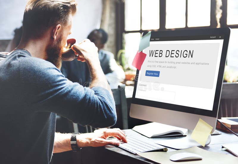 Website Design Homepage Layout Creativity Concept royalty free stock photo