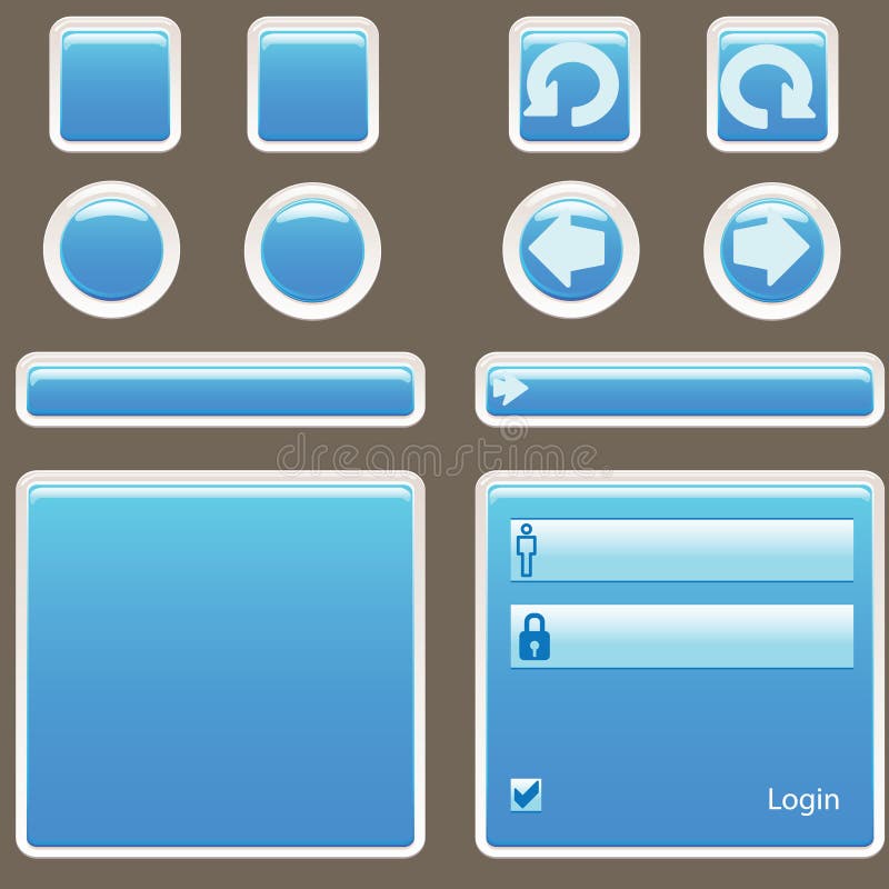 Website Elements royalty free illustration