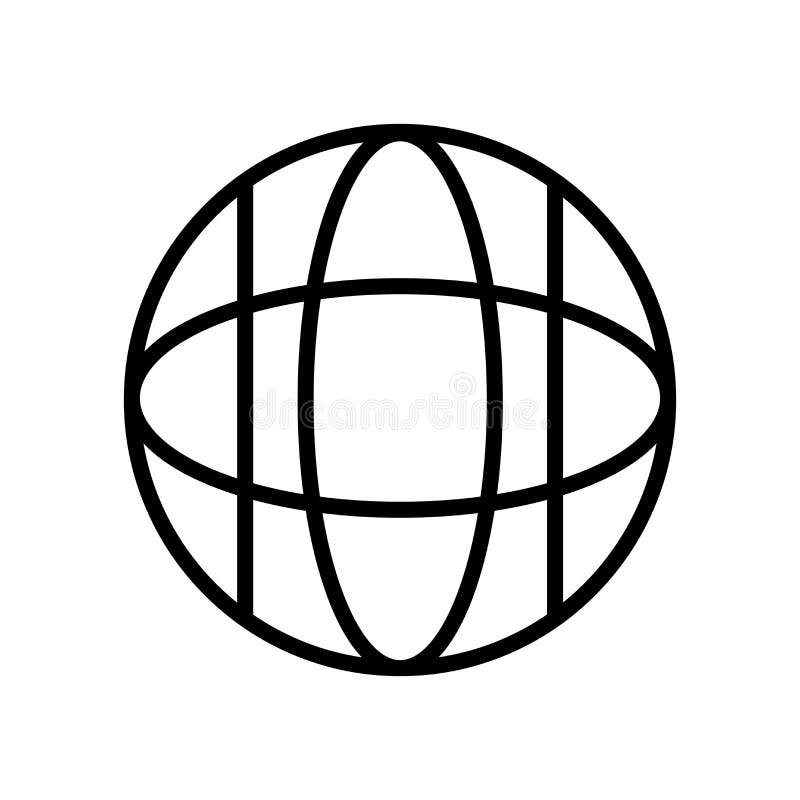 Website icon vector isolated on white background, Website sign , line and outline elements in linear style stock illustration
