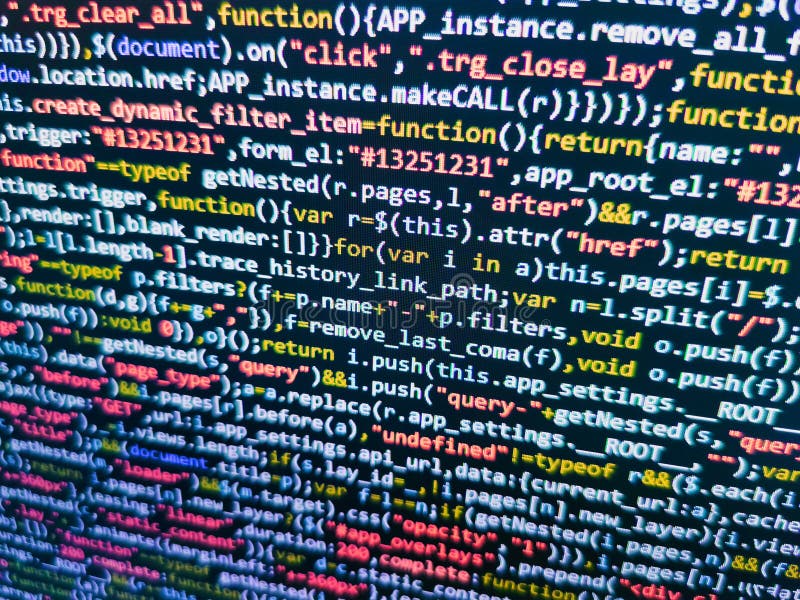 IT-Website-Kodierungsstandards für Webdesign. seo-Konzepte für bessere Serviere. Variablen zu JavaScript-Funktionen stockfoto