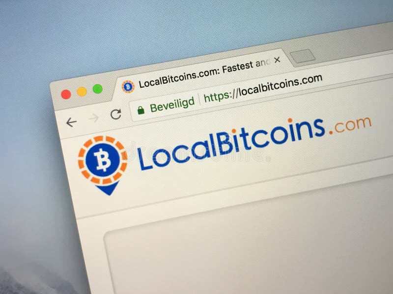 Website of LocalBitcoins