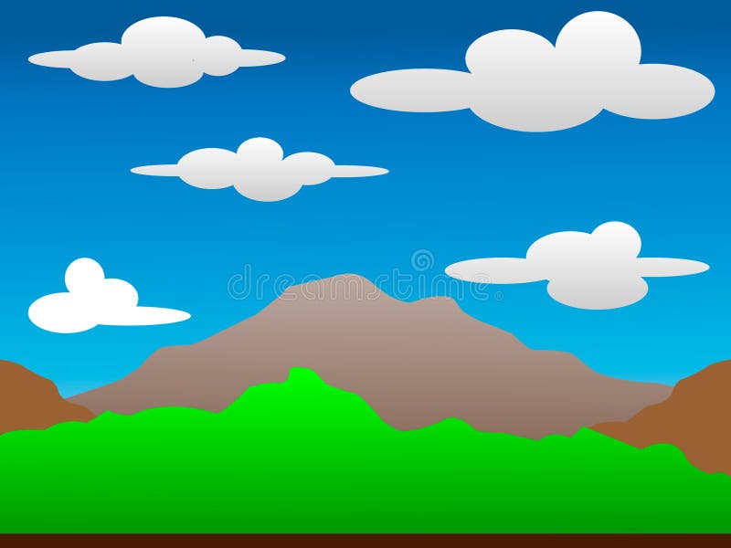 2D Mountains Background Design Stock Vector - Illustration of background,  finance: 54390620