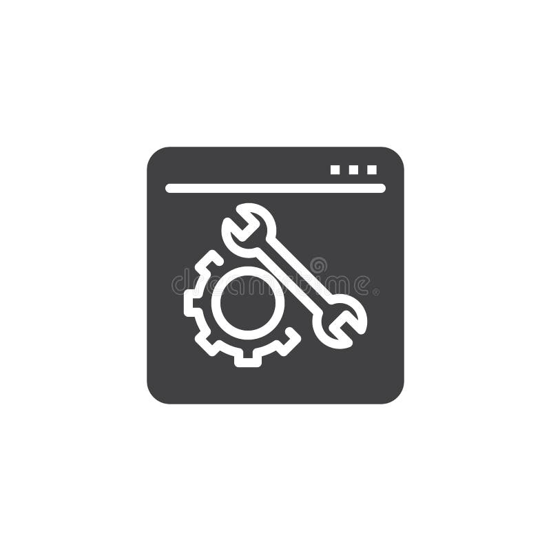 Website settings configuration vector icon vector illustration