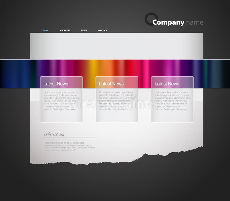 Website template.