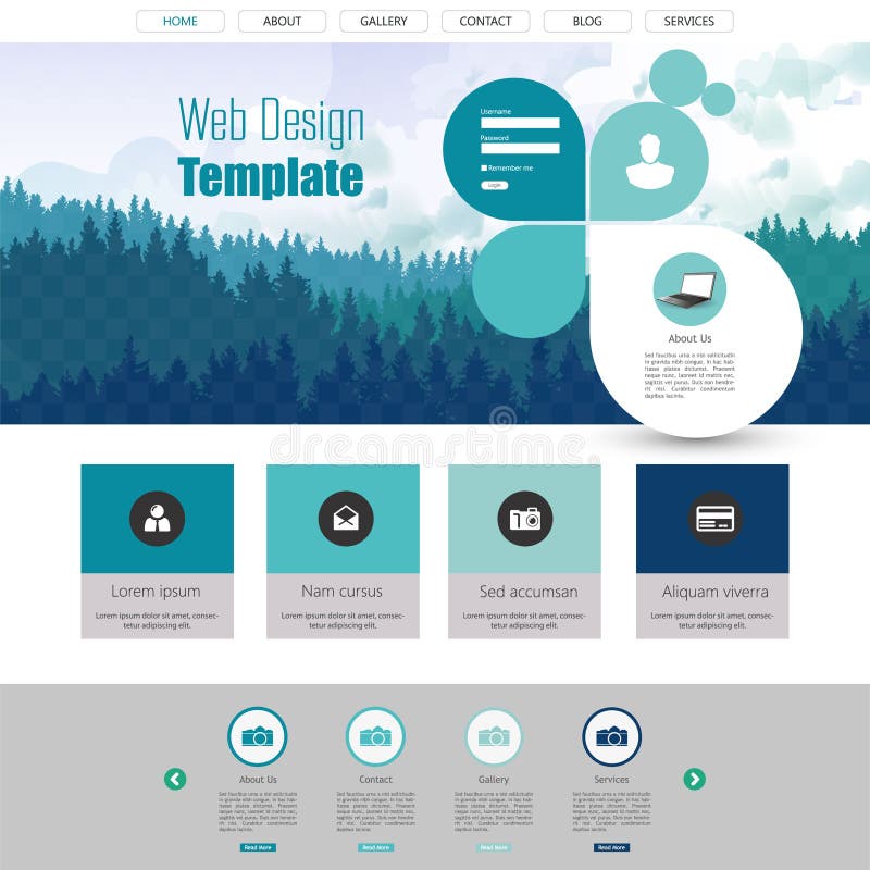 Modern Website Template, Trendy Design Vector eps 10. Modern Website Template, Trendy Design Vector eps 10