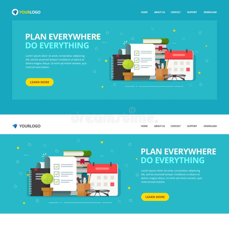 Website template design to do or check list service vector illustration, flat cartoon web site landing page with vector illustration Website template design to do or check list service vector illustration, flat cartoon web site landing page with vector illustration