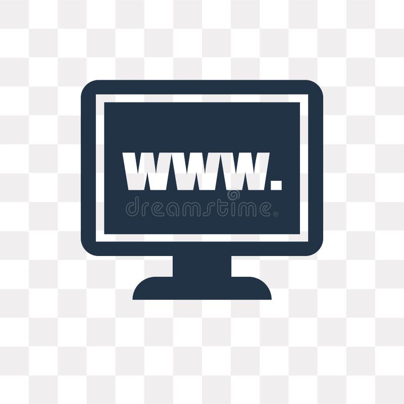 Website vector icon isolated on transparent background, Website royalty free illustration