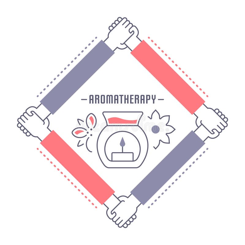 Websitebaner och landningsida av aromatherapyen royaltyfri illustrationer Websitebaner och landningsida av aromatherapyen royaltyfri illustrationer