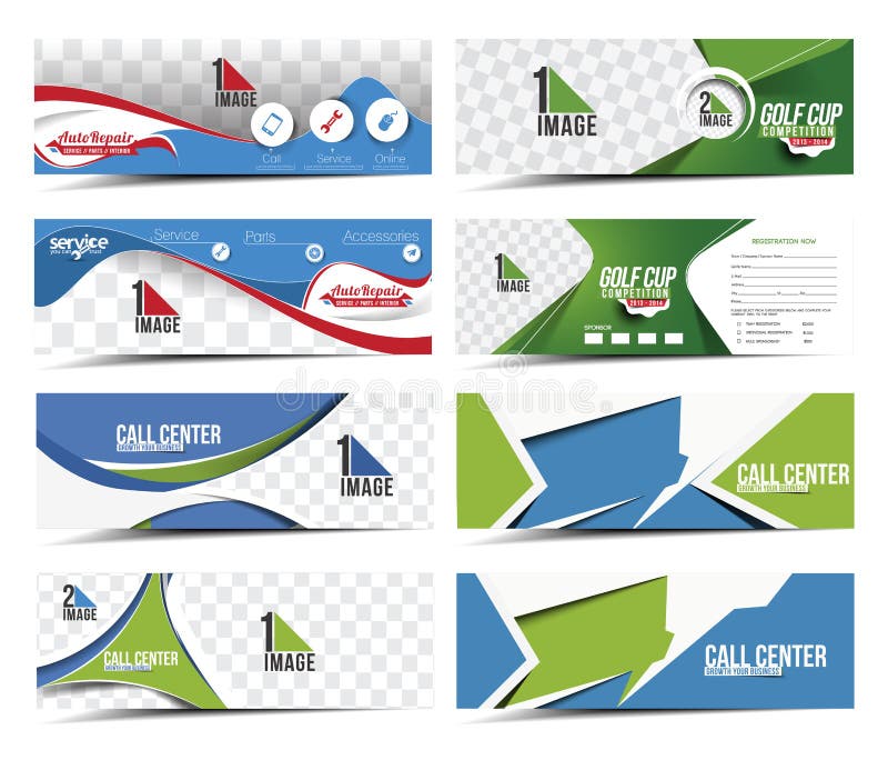 Websitebanner royalty-vrije illustratie Websitebanner royalty-vrije illustratie