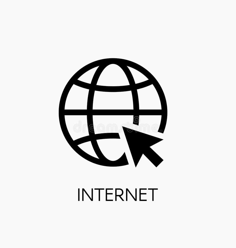 Websiteikonen-Vektorillustration Web- browserinternet-Symbol stock abbildung