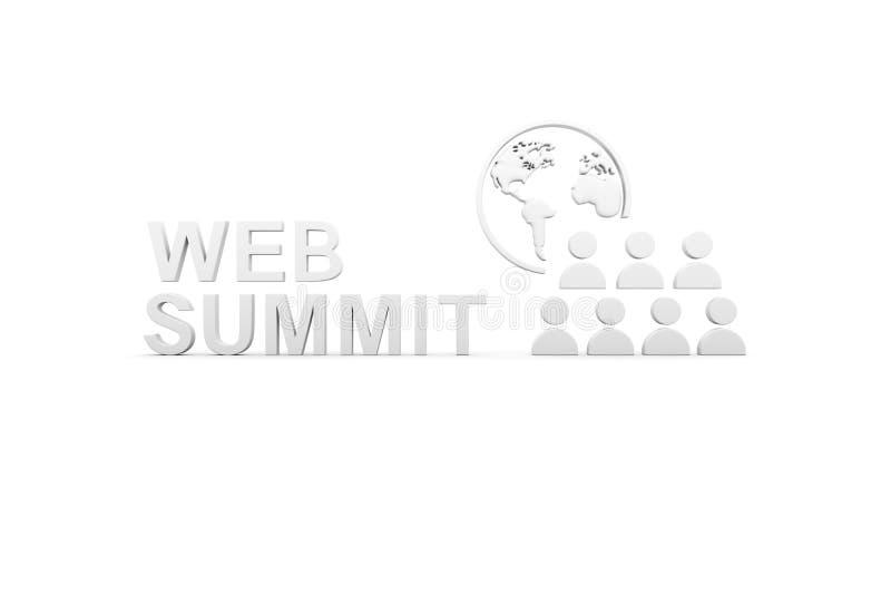 Webtop concept witte achtergrond 3d royalty-vrije illustratie