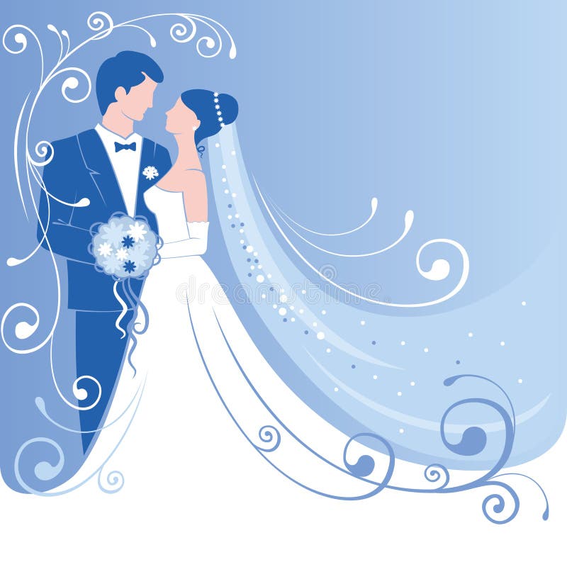 Just Married Couple in a Car Stock Illustration - Illustration of nuptial,  married: 223723699