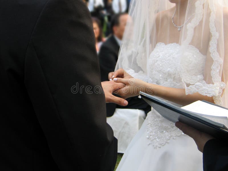 Exchanging wedding rings