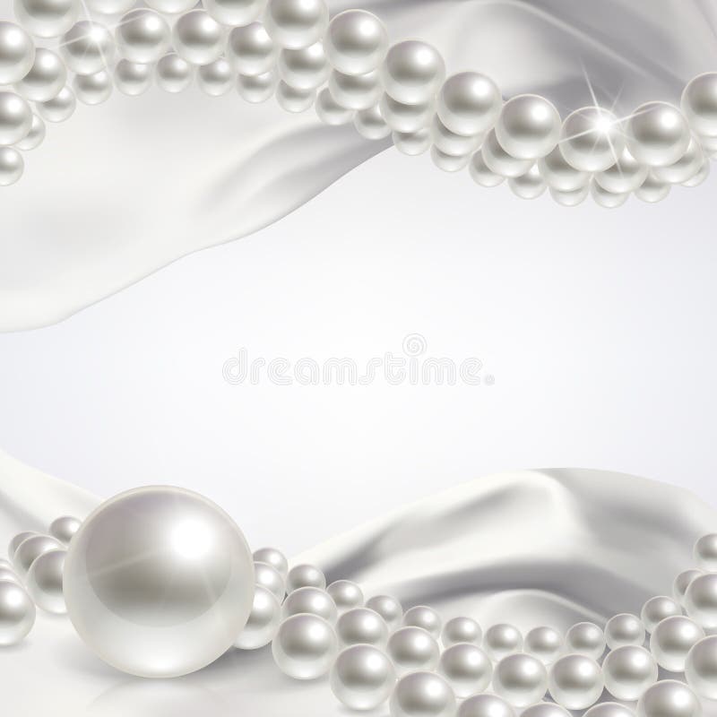 Wedding Background with Pearls