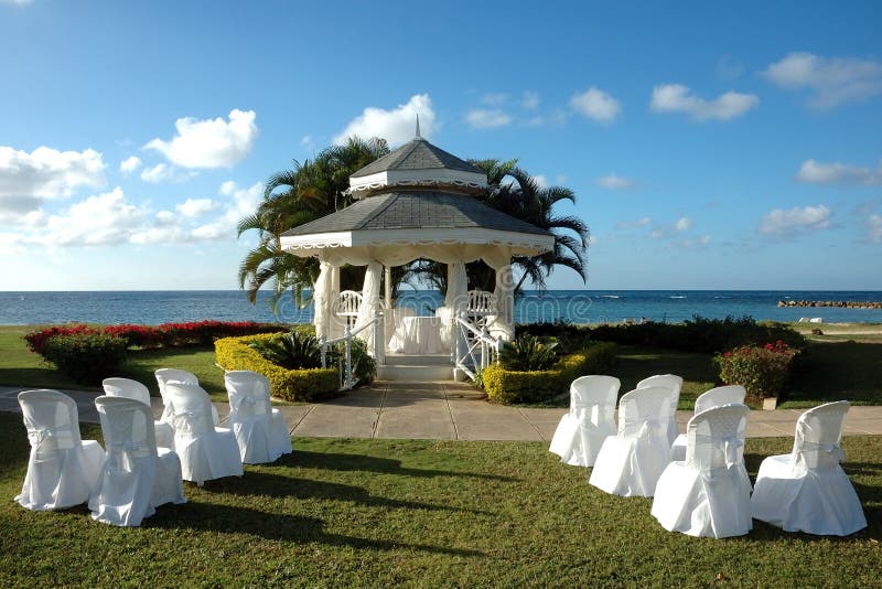 Wedding on the Beach stock photo
