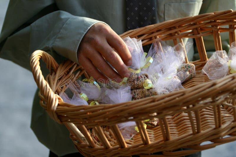 Wedding Bird Seed Throw 2 stock image. Image of wrapped 360705