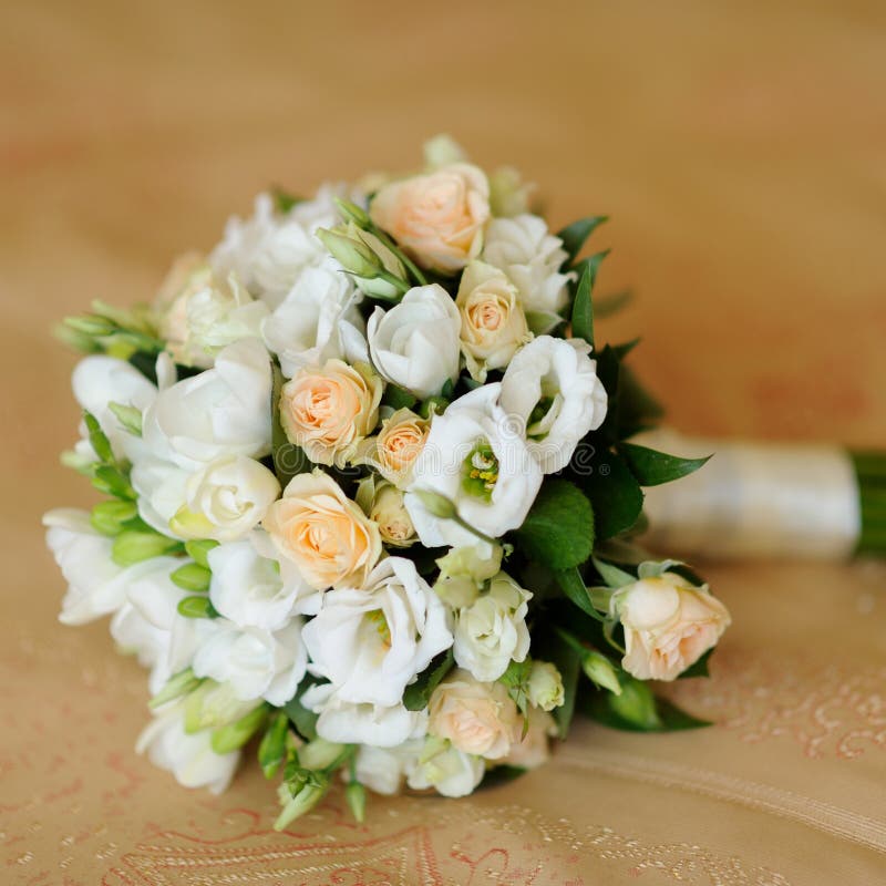Wedding bouguet of flowers stock photo Image of fresh 157055358
