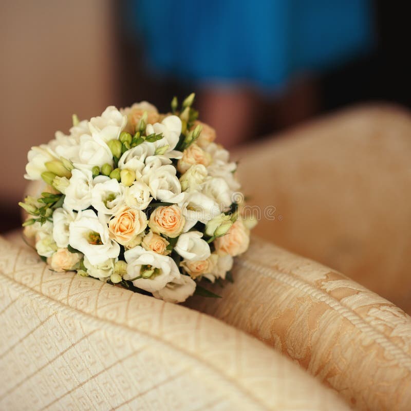 Wedding bouguet of flowers stock image Image of bridal 157055475