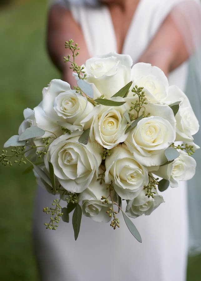 Wedding Bouquet of Pink and White Roses Stock Photo Image of pretty