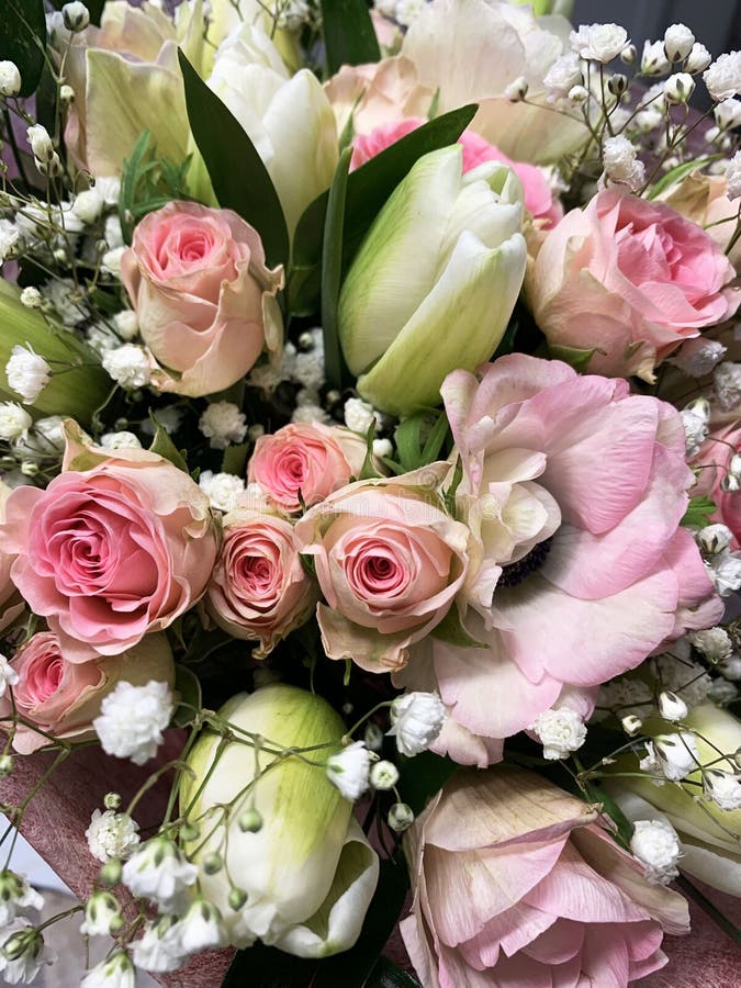 Wedding Bouquet or Anniversary. Stock Image Image of peony, card