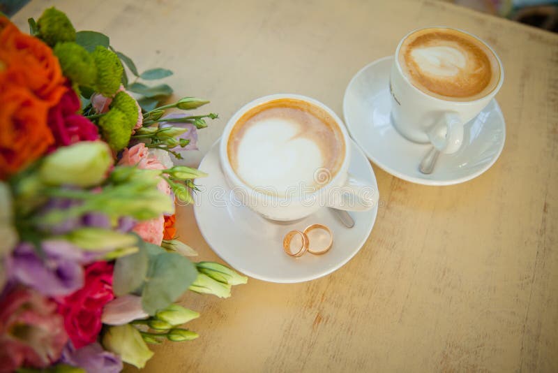 Coffee Rings Stains on White Paper Stock Image Image of stamp, drop