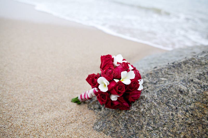 Wedding Bouquet Flower on Beach Stock Image Image of detail, leaf