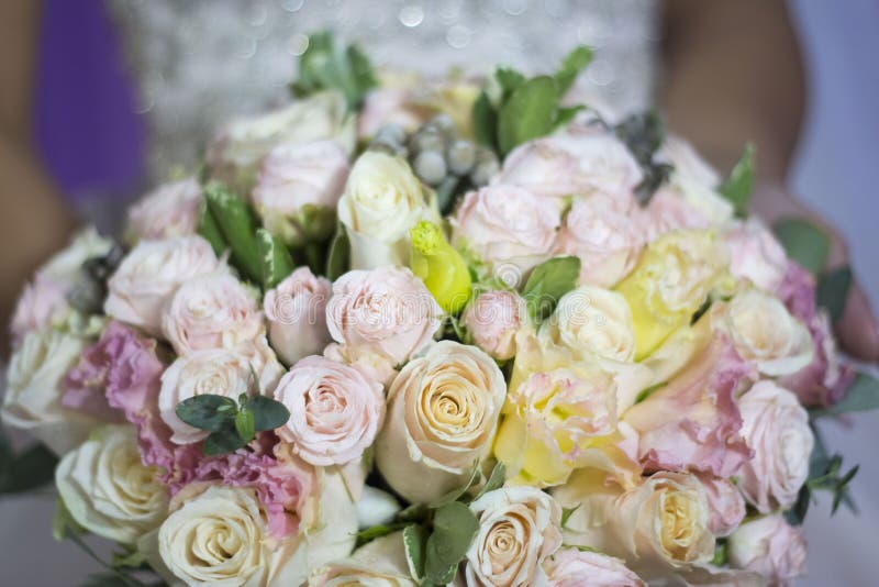 Wedding Bouquet of Flowers for the Bride Stock Photo Image of