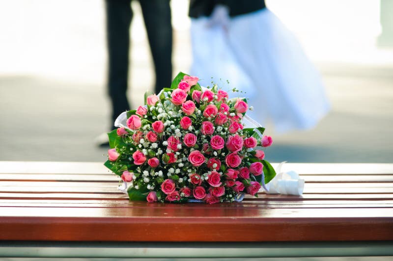 Wedding bouquet from roses