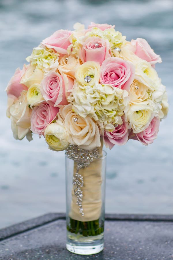 Wedding bouquet with roses