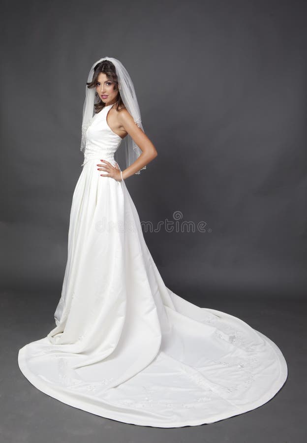 Wedding bridal portrait stock image. Image of purity 