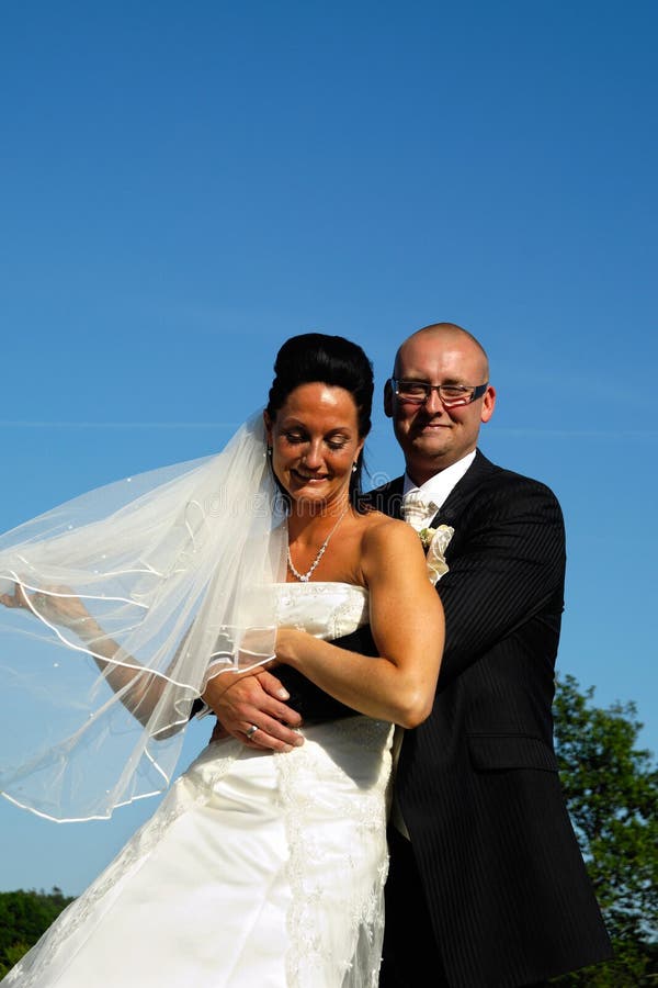 Wedding bride and groom