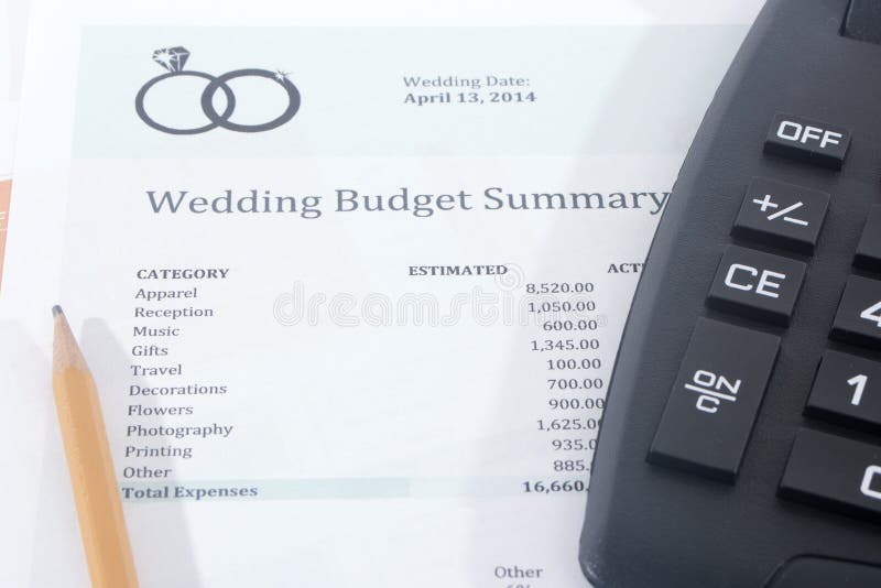 Wedding Budget with Calculator