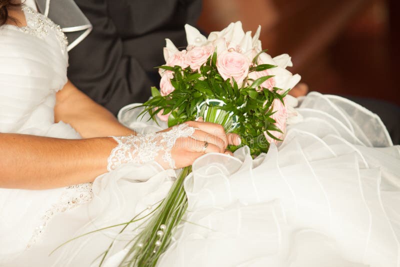 Wedding Bunch of Different Flowers Stock Photo Image of celebration, married 34828144