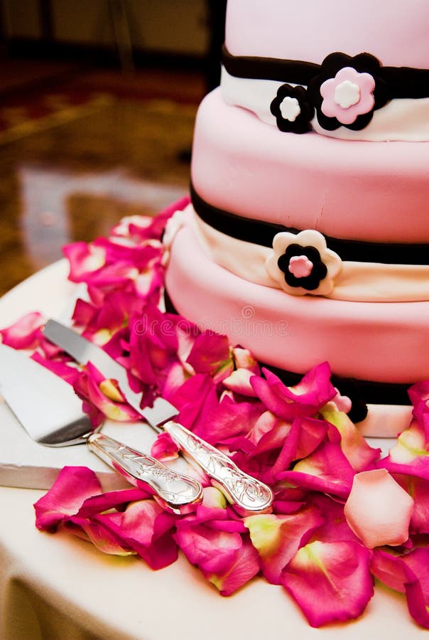 Wedding cake stock photo. Image of rolled, dessert, frosted 7848188