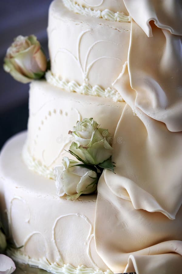Wedding cake stock image. Image of details, weddings, flowers 4544705
